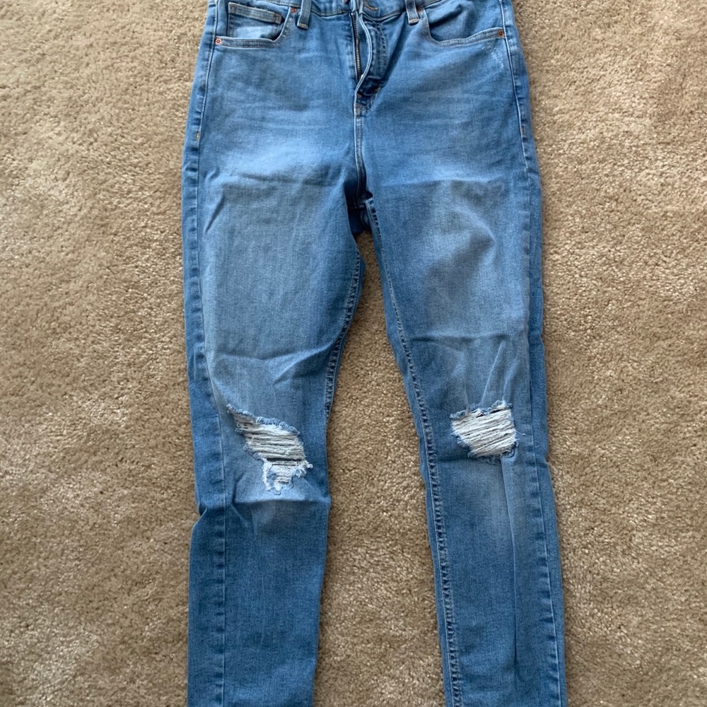 Women’s top shop Jamie moto jeans